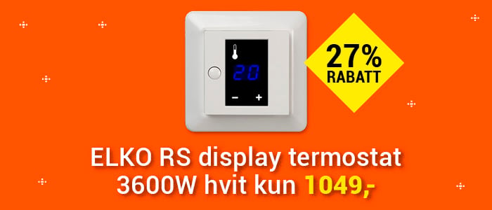 RS display termostat 3600W PH ELKO