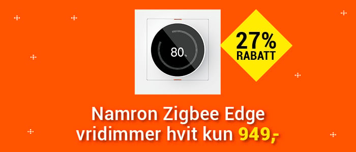 Namron Zigbee Edge Vridimmer - Hvit