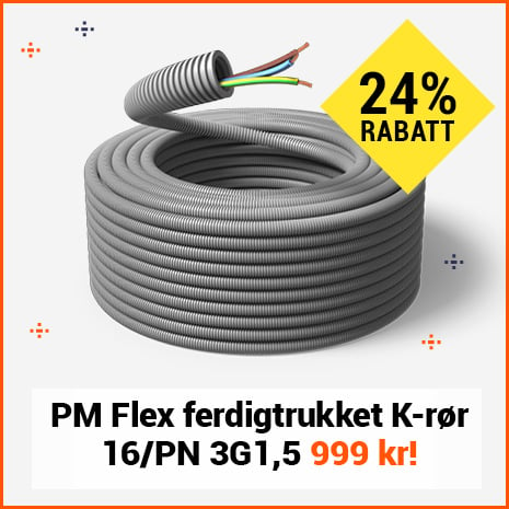 Ferdigtrukket K-rr 16/PN 3G1,5 50m