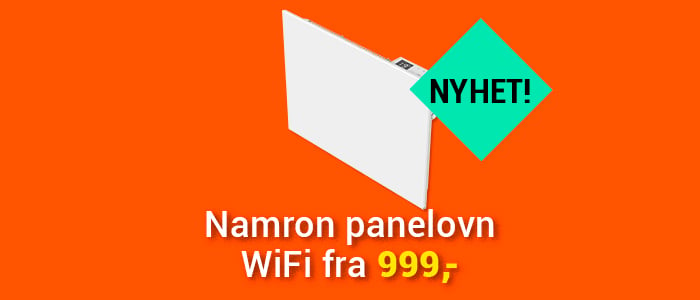 Namron Panelovn WiFi 400W Hvit