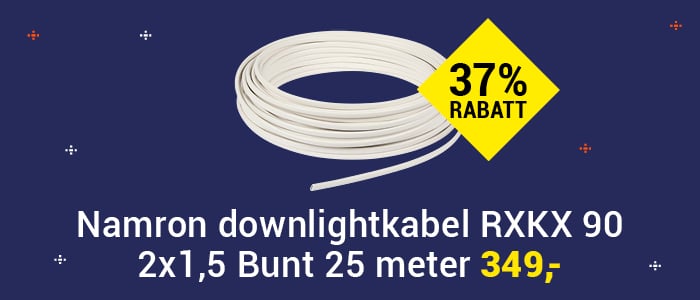 Downlightkabel RXKX 90 2x1,5 Bunt 25 m