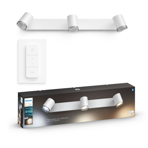 Philips Hue WA Adore Trippel Spot 3x5W Hvit